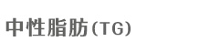 中性脂肪（TG）